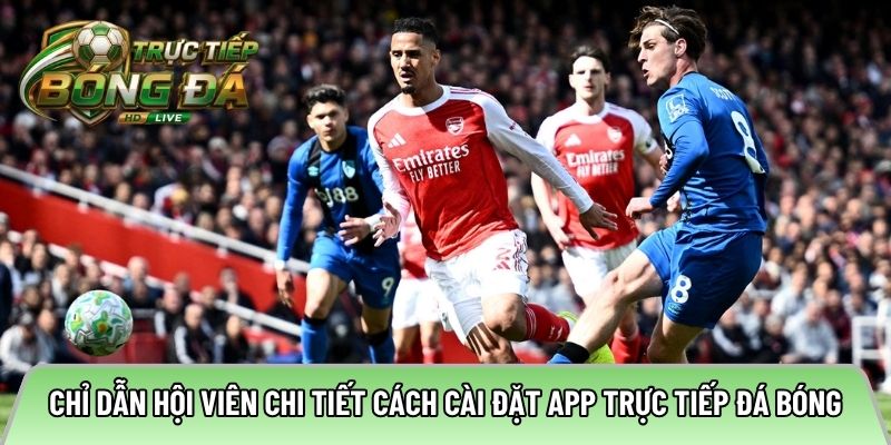 Chỉ dẫn hội viên chi tiết cách cài đặt app trực tiếp đá bóng